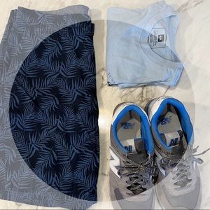 ORIGINAL PENGUIN BLUE HAWAIIAN SHORTS. SIZE 36.